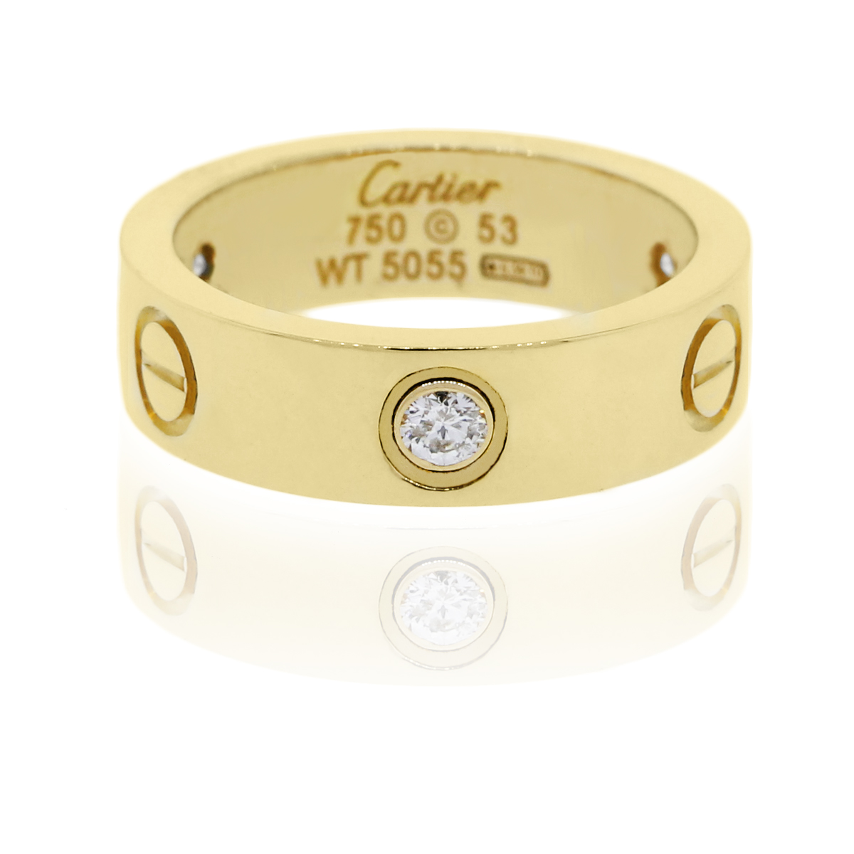 Cartier 18K Yellow Gold Love Half 