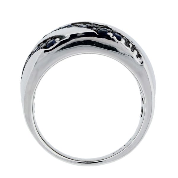 Effy Sterling Silver Blue Sapphire Band