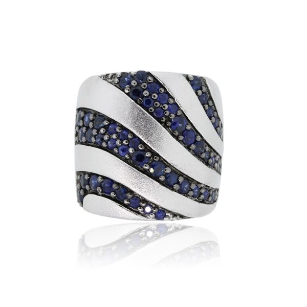 You are viewing this Effy Sterling Silver Blue Sapphire Band Ring!