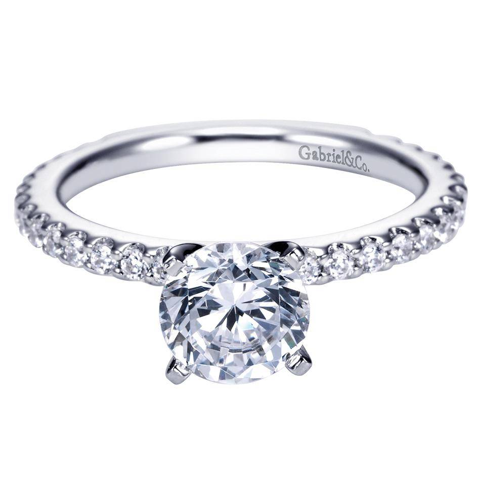 solitaire with diamond band