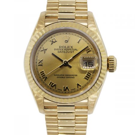 You are viewing this Rolex 79178 Presidental Datejust 18k Yellow Gold Ladies Watch!