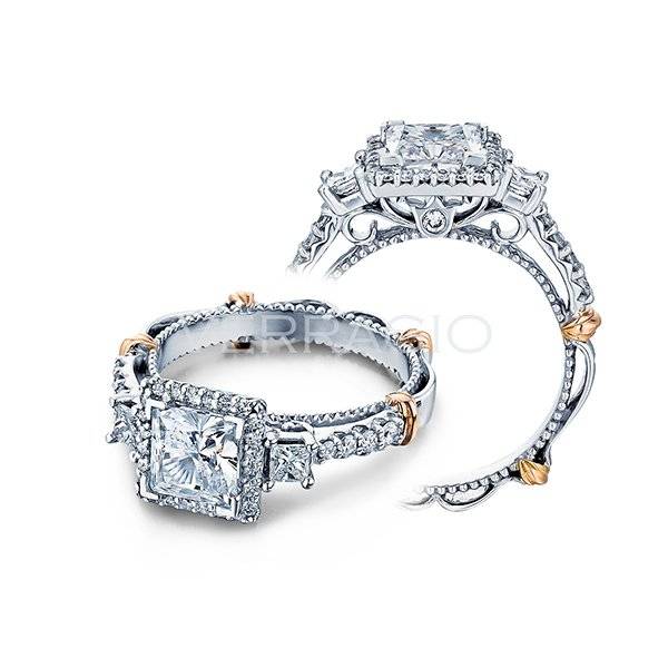 Verragio Princess Cut Halo Engagement Ring