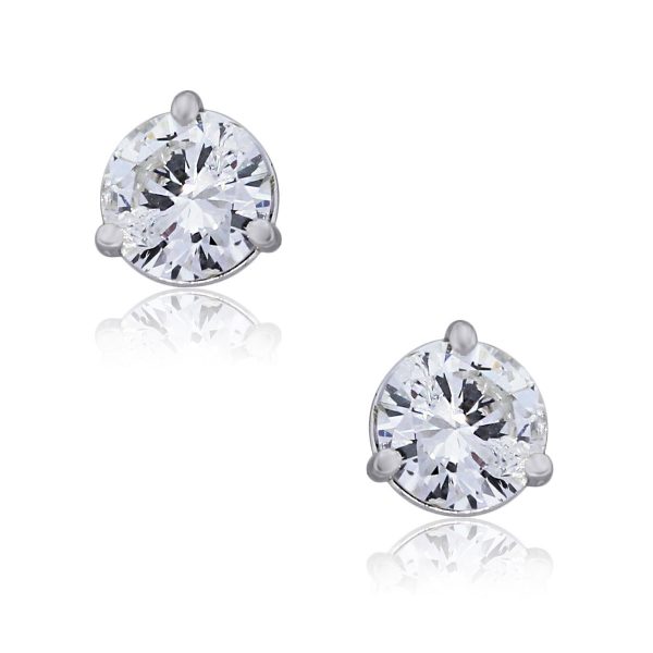 You are viewing these 14k White Gold 1.44ct Round Diamond Stud Earrings!