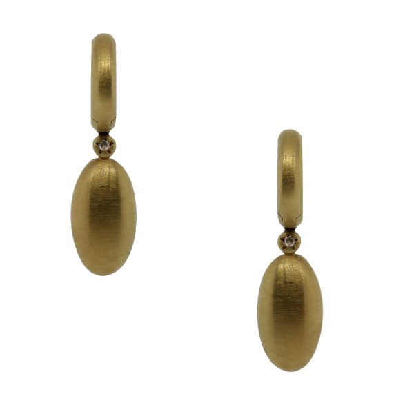 H. Stern 18k Yellow Gold Clear Quartz Earrings