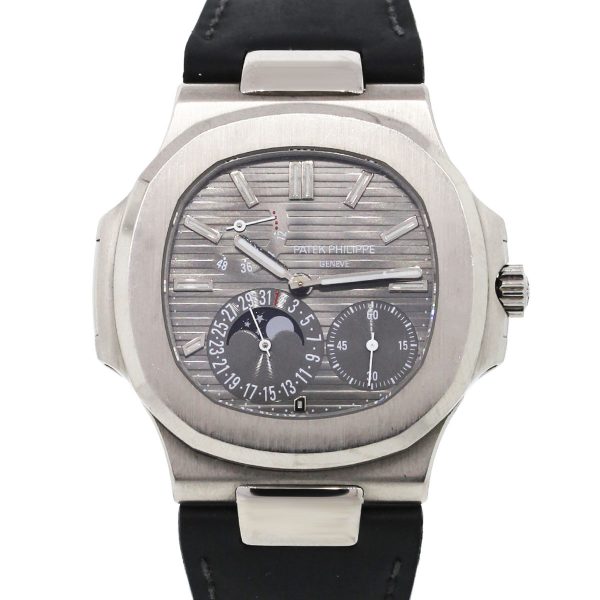 You are viewing this Patek Philippe 5712G Nautilus White Gold on Leather Watch!