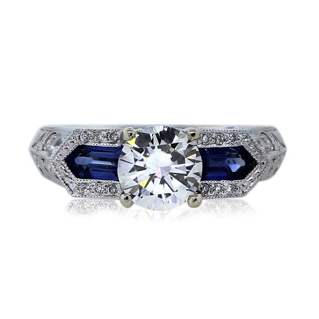 Verragio CL-DL-129P Sapphire and Diamond Engagement Ring Mounting