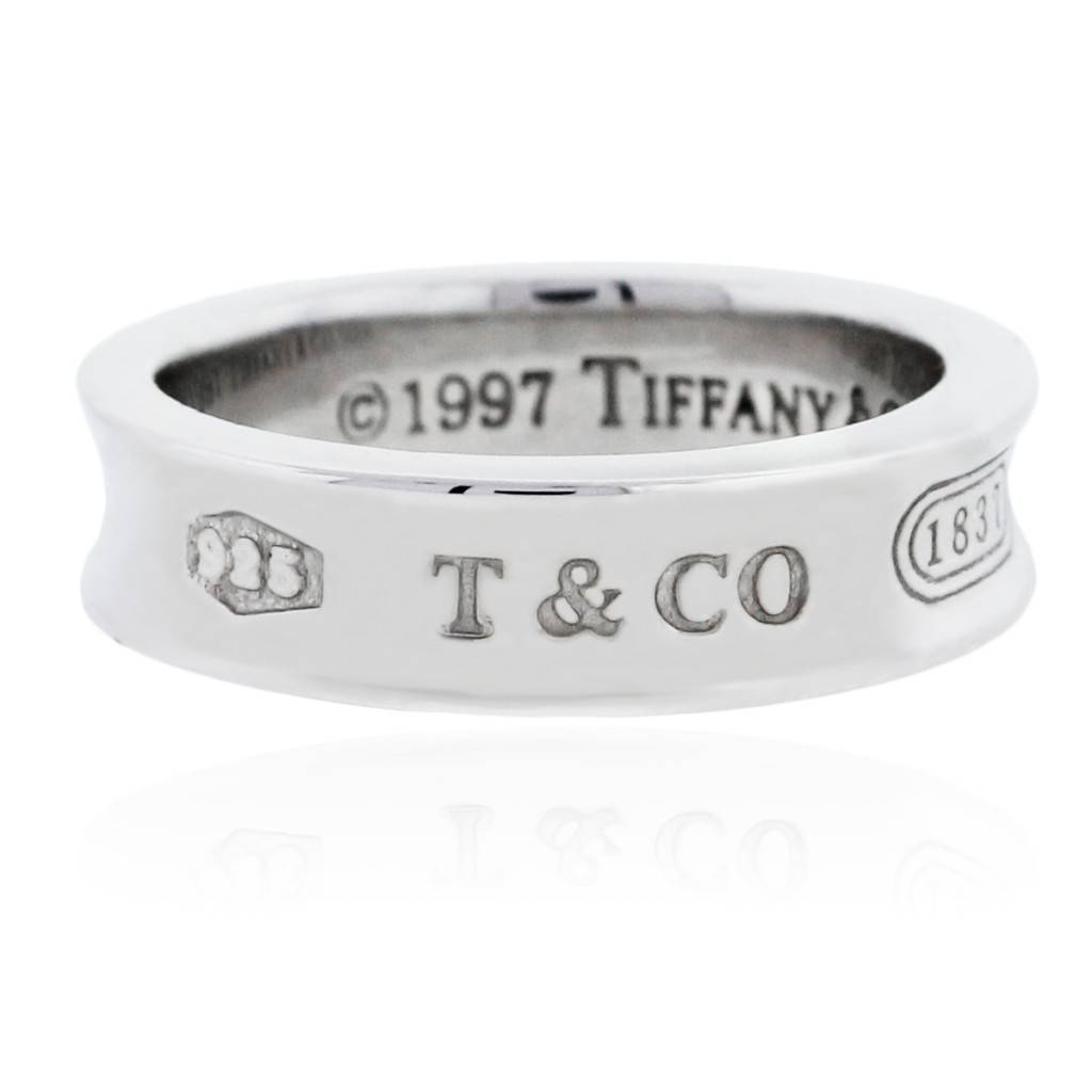 TIFFANY & CO. STERLING SILVER 1837 BAND RING