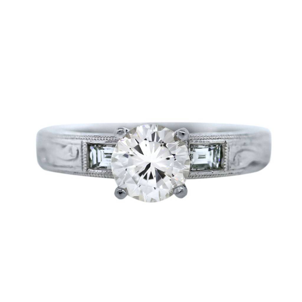 Vintage Style 1 carat engagement ring