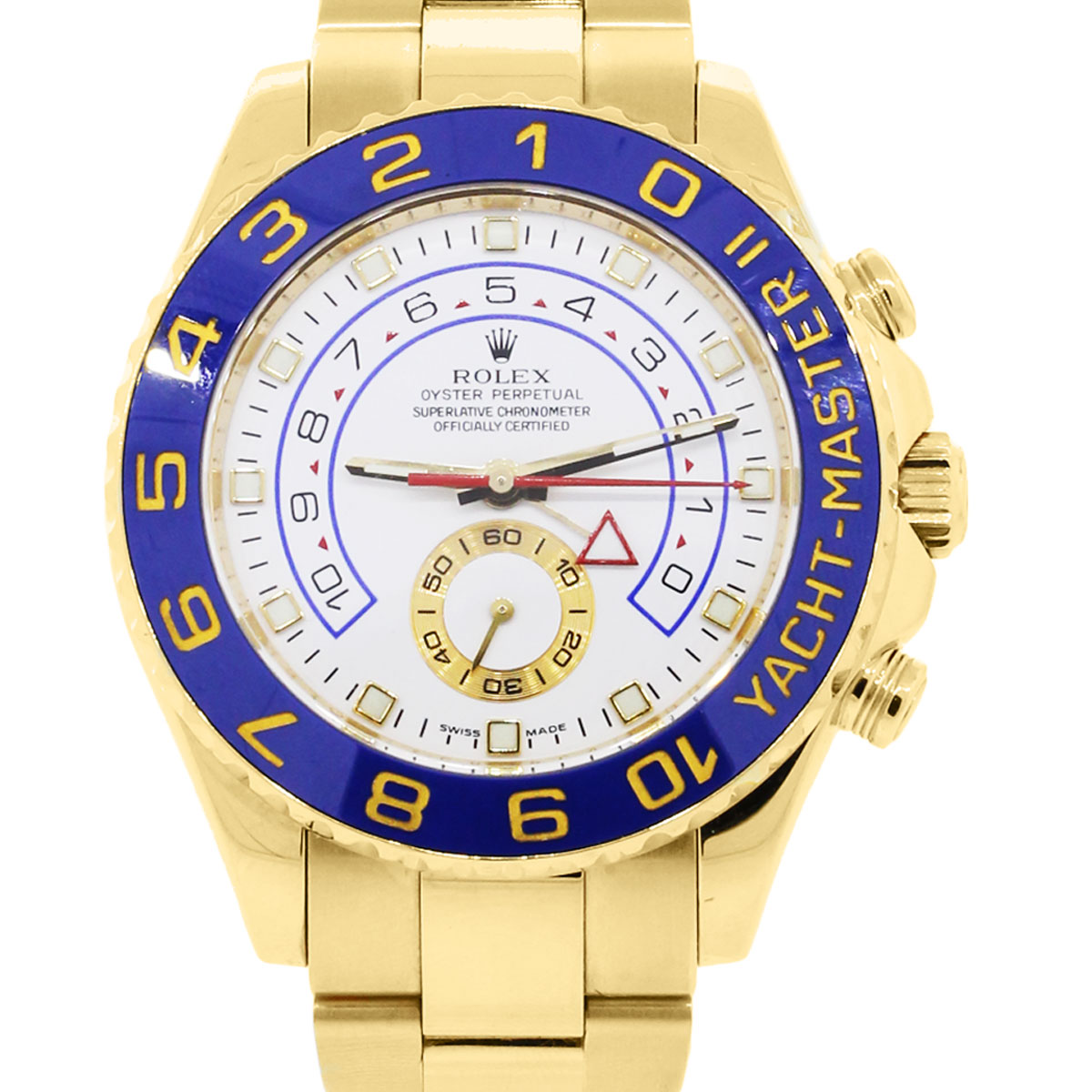 You are viewing this Rolex 116688 Yachtmaster II 18k Yellow Gold Watch!