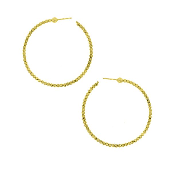 Officina Bernardi 18k Yellow Gold Hoop Earrings