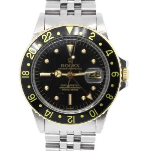 You are viewing this Rolex 1675 GMT Master Two Tone Black Dial Watch!