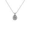 14k White Gold .85ctw Diamond Pendant