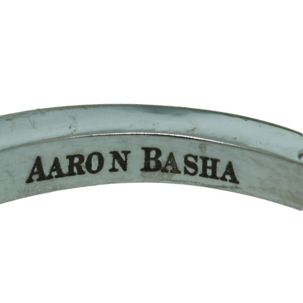 Aaron Basha 18k White Gold Ladybug Diamond Ring Engraving