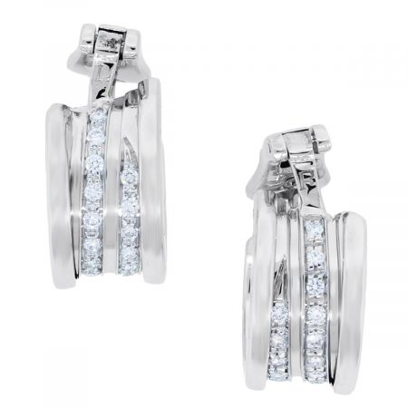 You are viewing these You are viewing this Bulgari 18k White Gold B.Zero1 Diamond Earrings!