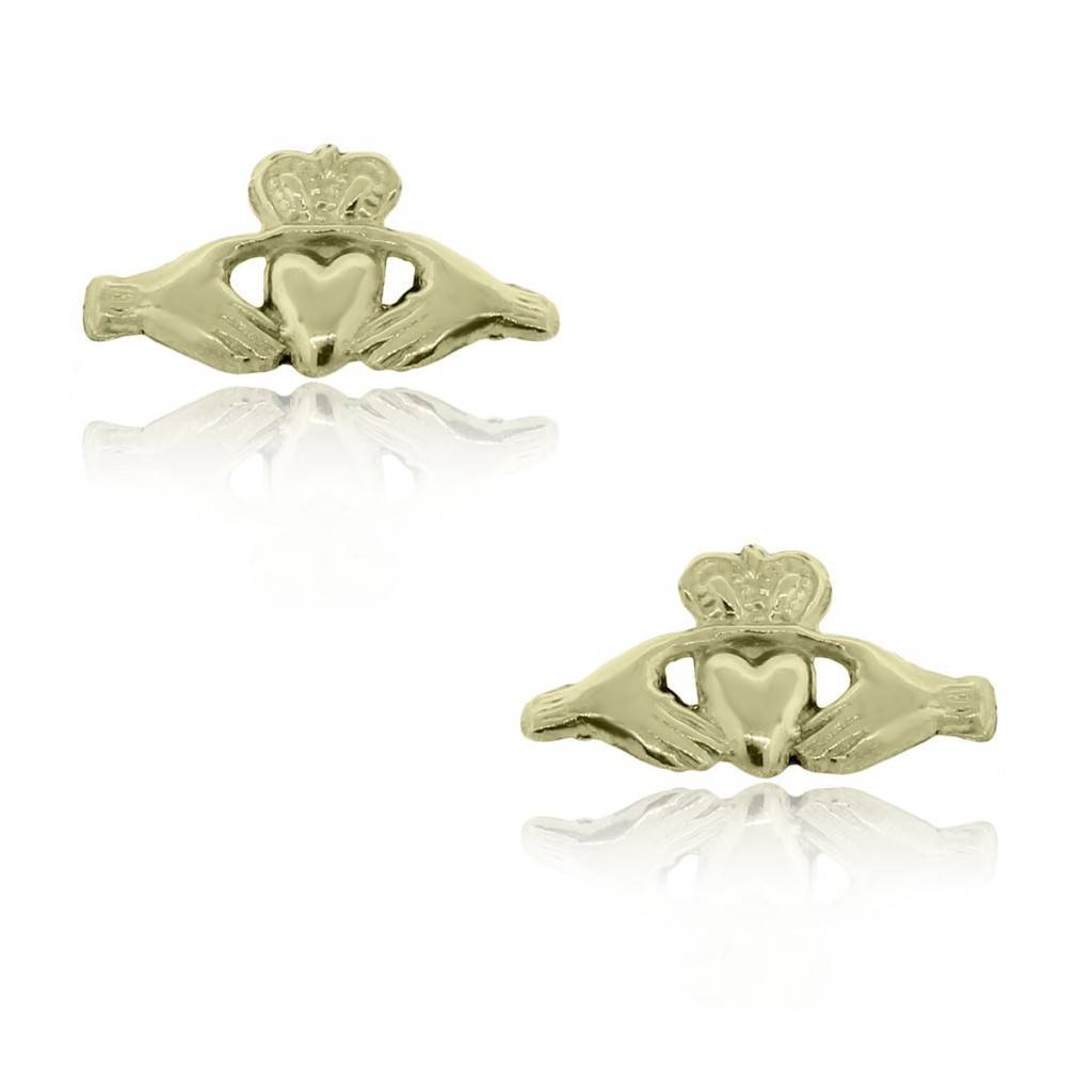 You are viewing this Yellow Gold Claddagh Cufflinks!