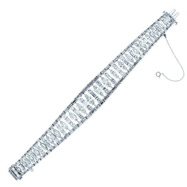 Platinum 21.5ctw Diamond Bracelet