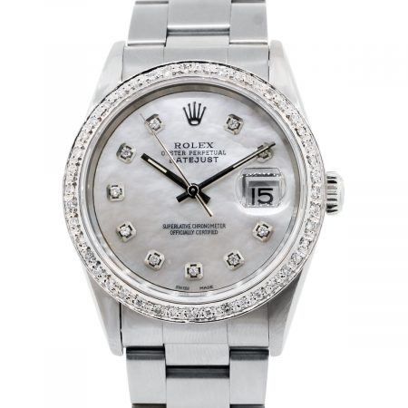 You are viewing this Rolex Datejust 16234 Mother of Pearl Diamond Watch!