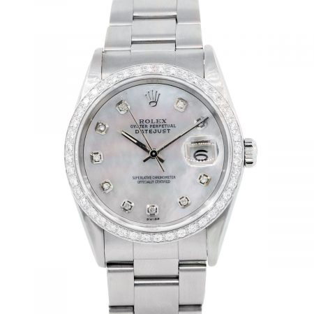 You are viewing this Rolex 16200 Tahitian Mother of Pearl Diamond Watch!