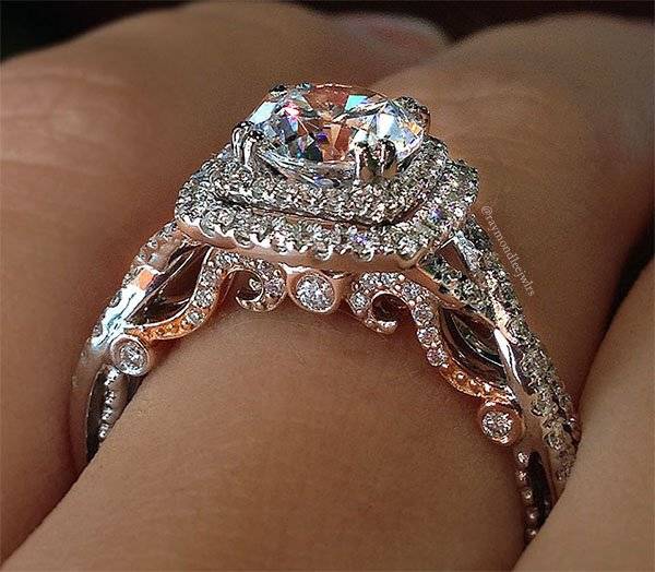 Verragio rings are famous for their attention to detail, especially the gorgeous gallery (side view of the ring)