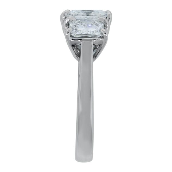 Platinum 4.23ct Princess Cut Diamond Engagement Ring