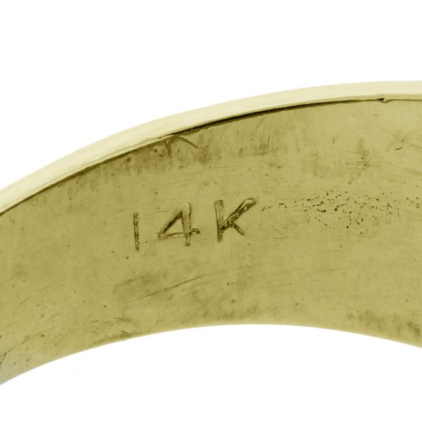 14k Yellow Gold Emerald Ring