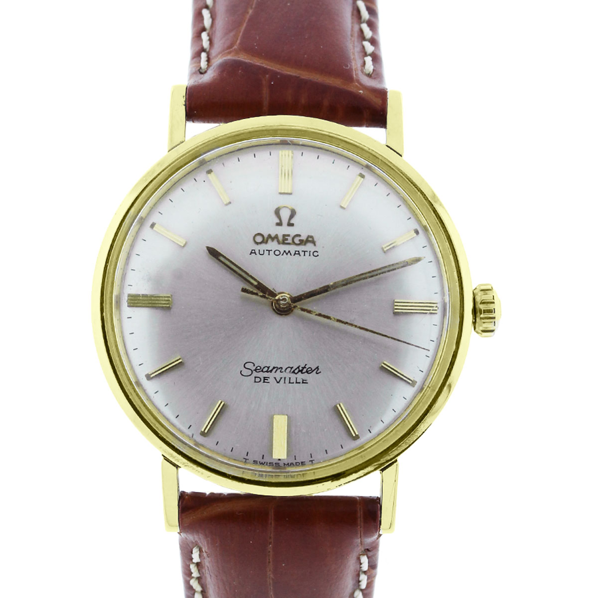Omega Seamaster Deville on Leather Strap Vintage Watch