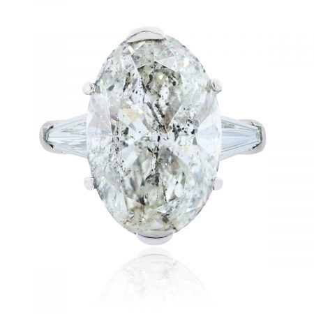 You are viewing this Platinum 9.05ct Oval Diamond Engagement Ring!