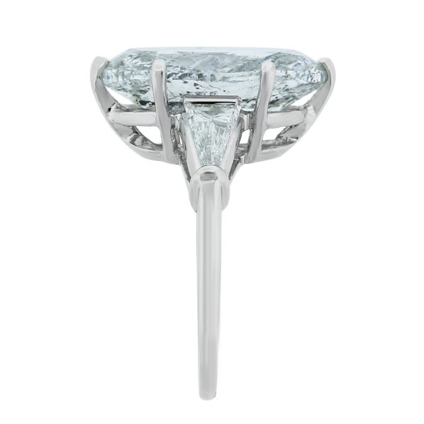 Platinum 9.05ct Oval Diamond Ring