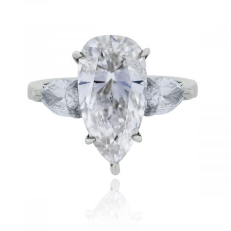 You are viewing this Platinum 5.01ct Pear Shape Diamond Engagement Ring!