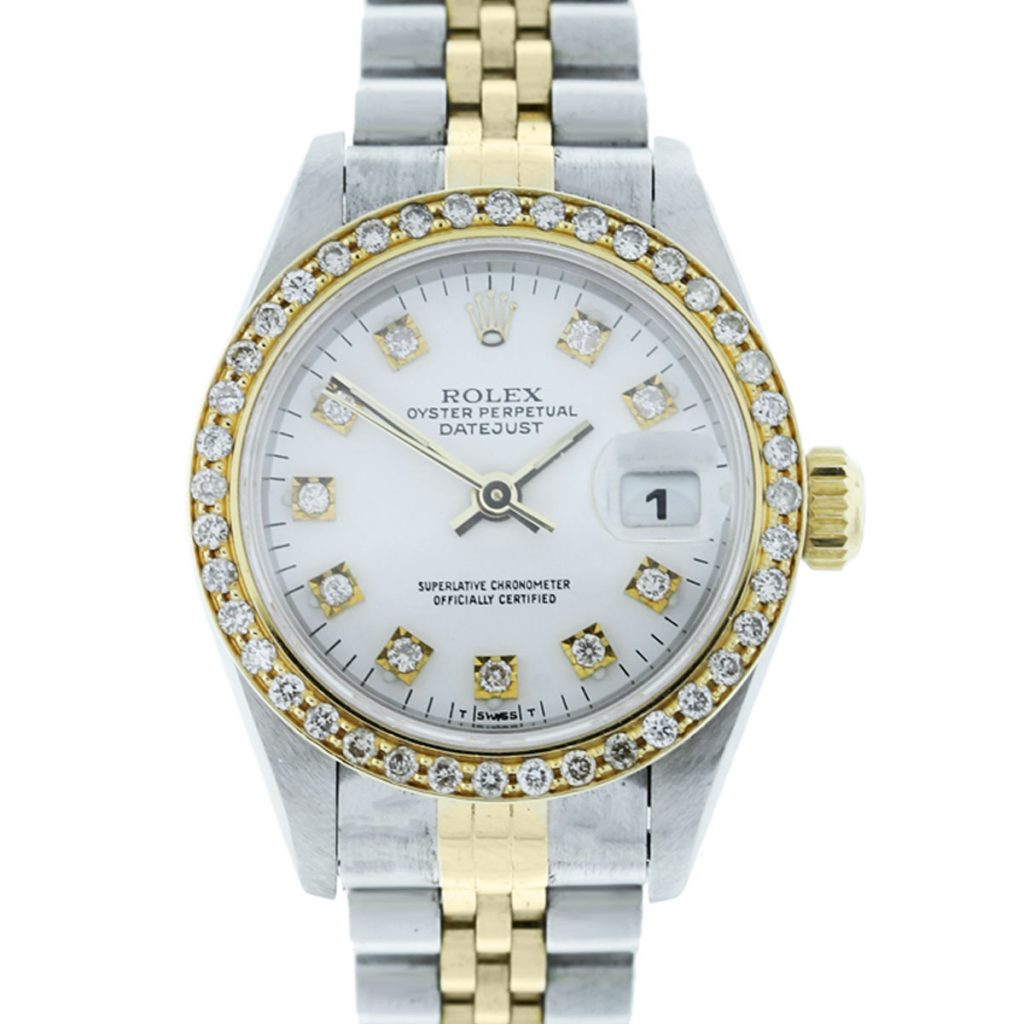 Rolex Datejust 69173 Diamond Dial &amp; Bezel Ladies Watch