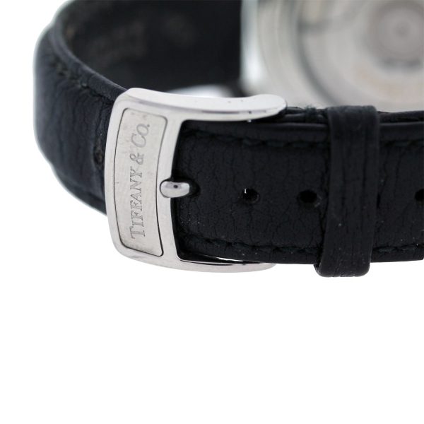 Tiffany & Co. Atlas Stainless Steel Watch on Leather Band