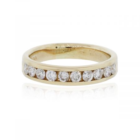 You are viewing this 14k Yellow Gold .50ctw Diamond Band Ring!