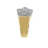 14k Two Tone Diamond Vintage Ring