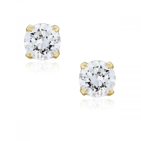 You are viewing these 14k Yellow Gold .70ctw Diamond Stud Earrings!