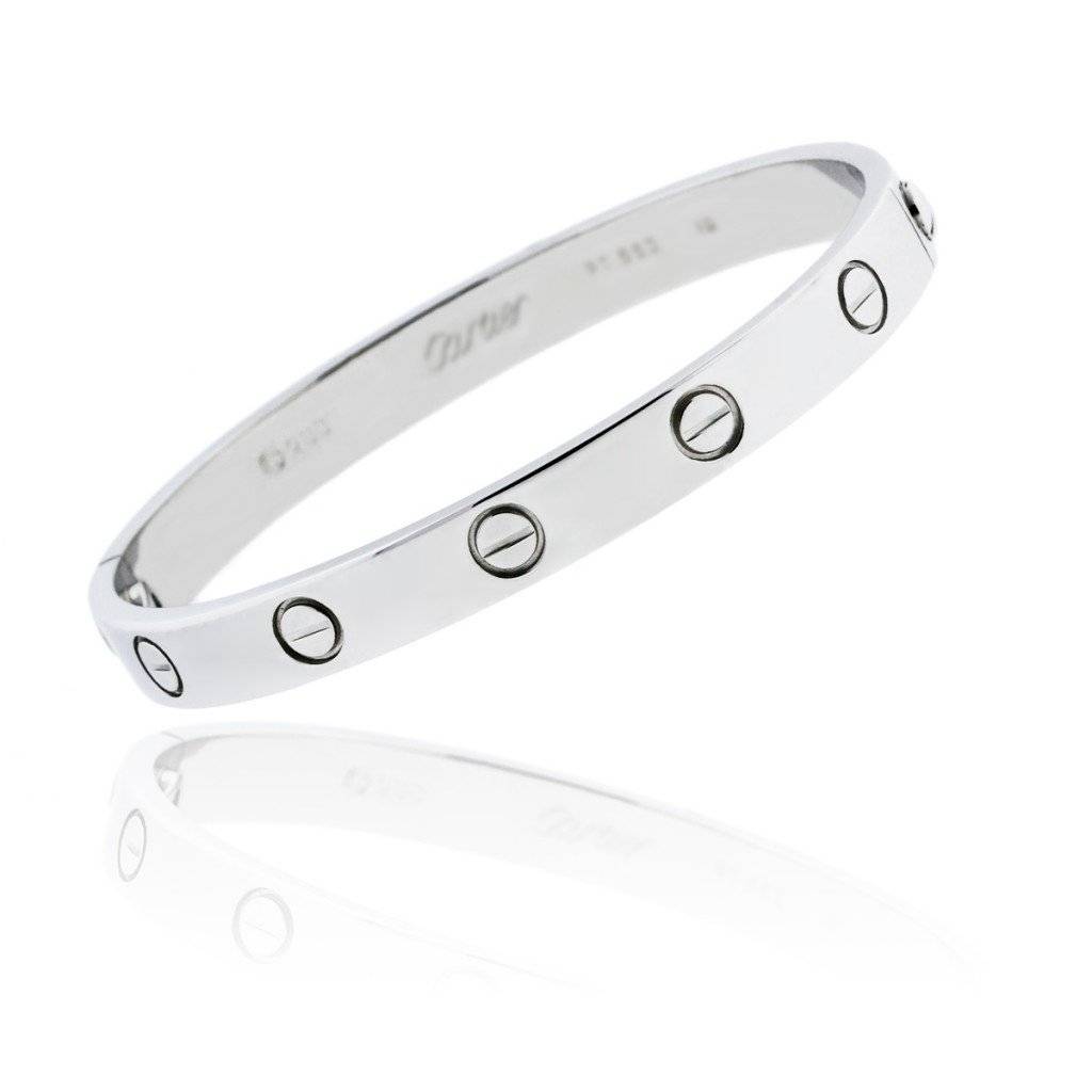 cartier love bracelet silver gold