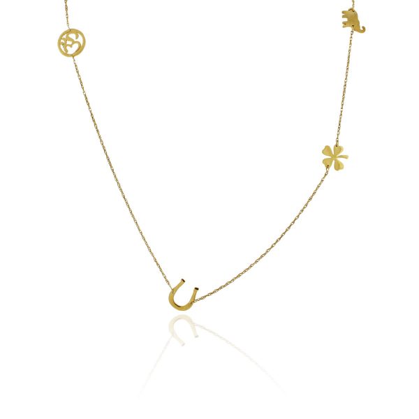 You are viewing this Jennifer Zeuner Gold Multi Charm Necklace!