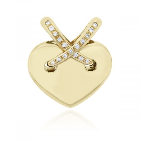 You are viewing this Chaumet Liens 18k Yellow Gold Diamond Heart Pendant!
