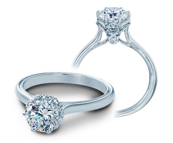 Verragio Classic V-939-R7 0.10ctw Diamond Engagement Ring Mounting