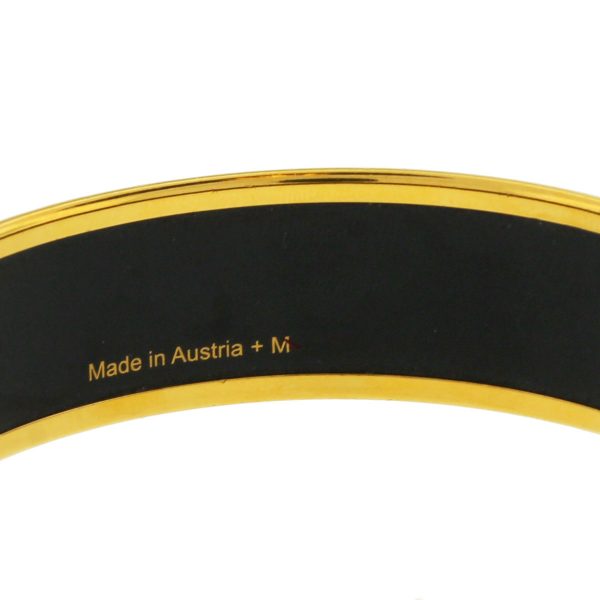 Hermes Wide Gold Plated Bracelet