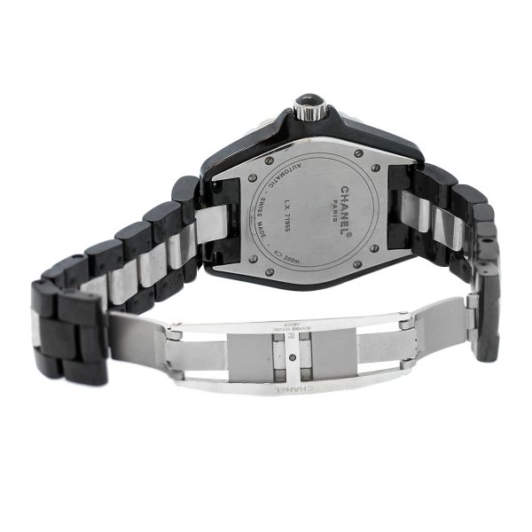 Black Ceramic Diamond Chanel J12 Watch
