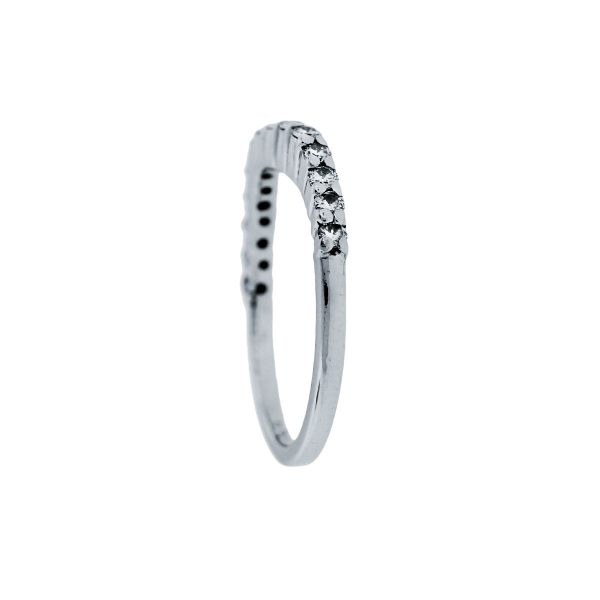 Jose Hess Platinum Diamond Wave Ring