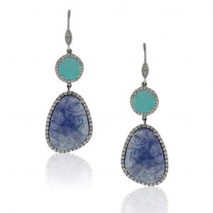 Meira T Tanzanite Slice Earrings