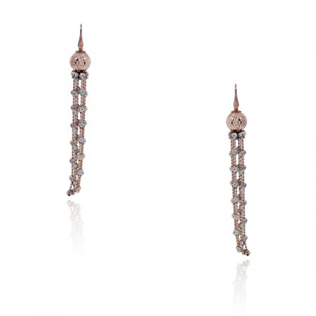 Officina Bernardi Rose Gold & Platinum Tassel Earrings!