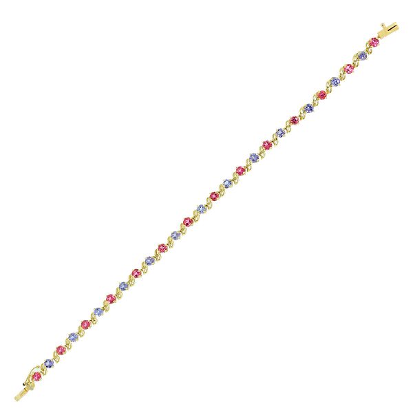 Pink Tourmaline & Tanzanite Bracelet