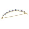 Pear and Sapphire Pin