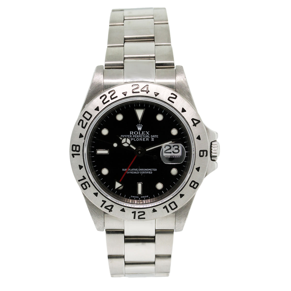 Rolex Explorer II 16570 Black Dial Stainless Steel Watch