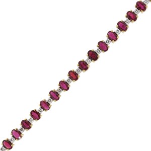 Ruby tennis bracelet