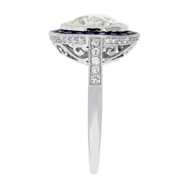 Platinum Halo engagement ring