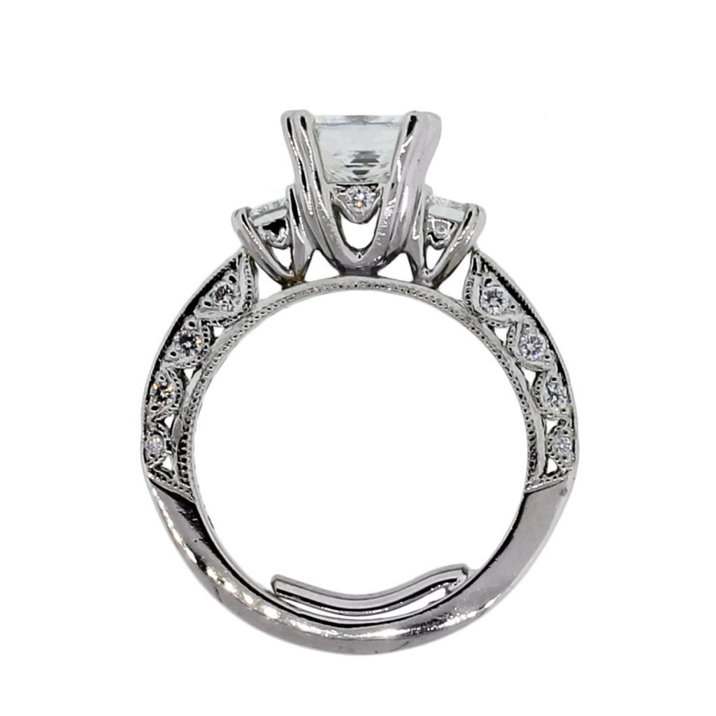 Tacori Engagement Rings Platinum 1.71CT GIA Princess Cut