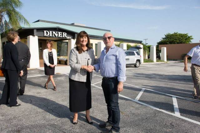 Boca Raton Mayor Susan Haynie with Raymond Lee Jewelers Owner Jeff Josephson